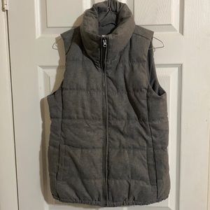 Fleece lined puffy vest
